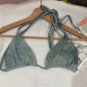 Free people x mare perpetua  Sage Dye Wash Halter Bikini Top